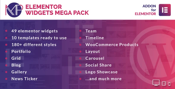 Free Elementor Widgets Mega Pack – Addons for Elementor Page Builder ...